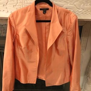 Orange Louben 100% silk blazer